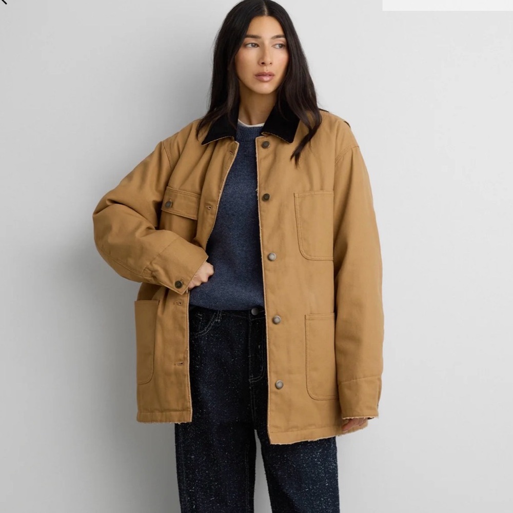 Oak + Fort Chore Jacket Size S NWT